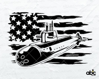 US Submarine Svg File | US Navy Svg | Warship Svg | Submarine Png | Watercraft Svg | Underwater Svg | Cutting File