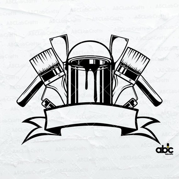 Wall Painting Tools Svg File Painting Tools Clipart Paint Etsy UK