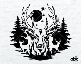 Hunting Deer Svg File | Hunting Svg | Hunting Shirt Svg | Deer Hunter Svg | Outdoor Hunting Svg | Hunting Deer Svg Cut Files for Cricut