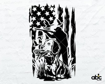 US Hunting Dog Svg File | Hunters Svg | Hunting Dog Shirt | Hunting Clipart | Duck Hunting Svg | Hunting Season Svg | Duck Hunt Svg
