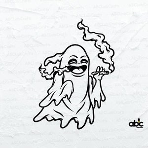 ghost with cigarette Smoking Ghost