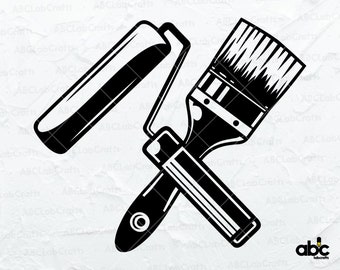 Paint Brush Svg File | Painter Work Svg | Paint Brush Roller Svg | Handyman Svg | Painter Svg | Paint Life Svg | Painting Svg