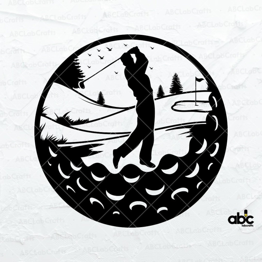 Golfing Svg File | Golfer Svg | Golf Ball Svg | Golf Club Svg| Golf ...