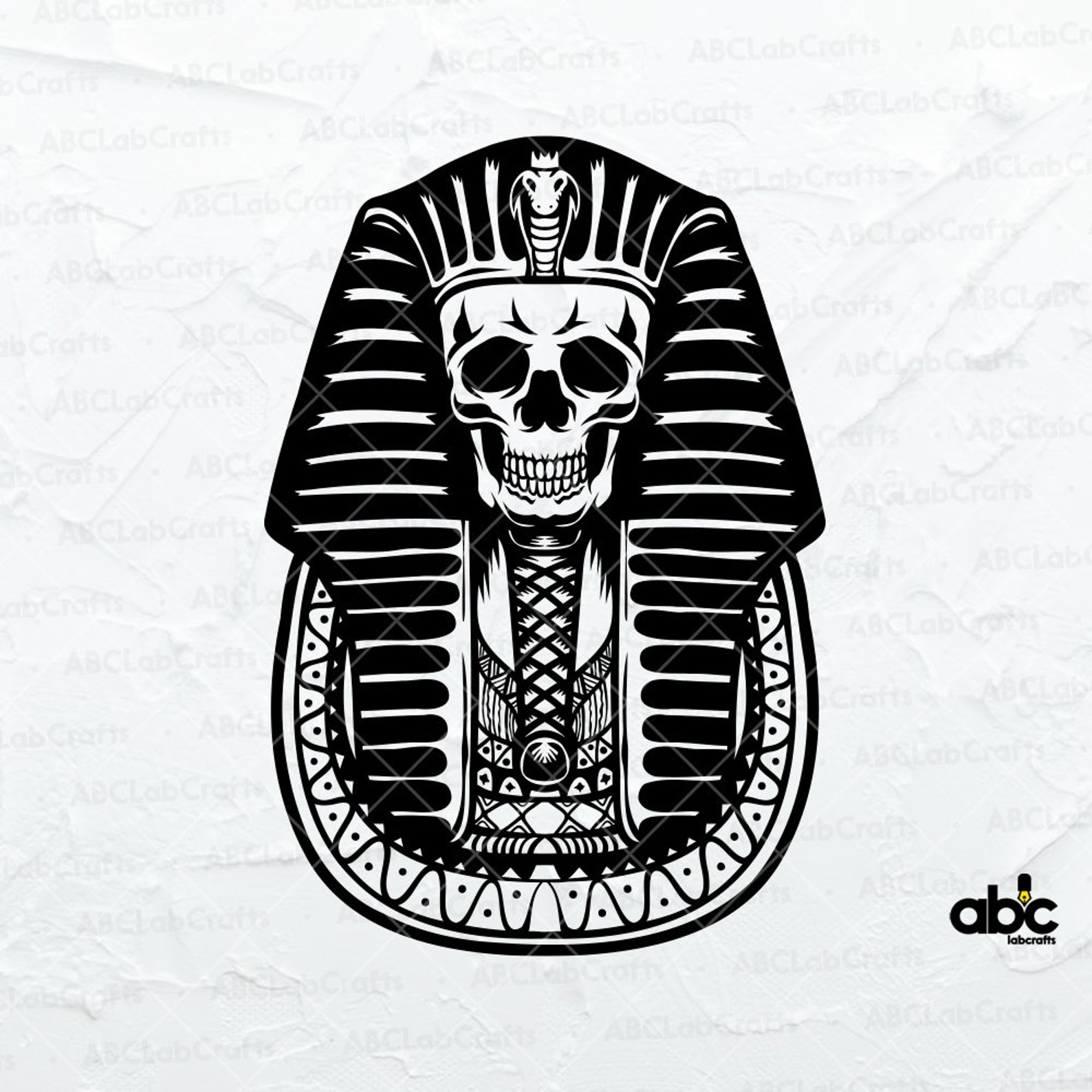 Pharaoh Skull Svg File | Egyptian Religion Svg | Tomb Afterlife ...