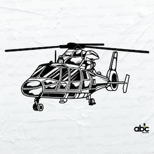 Arquivo Svg de helicóptero Black Hawk | Exército Militar Svg | Helicóptero Svg | Clipart de helicóptero | Chopper Svg | Helicóptero Chopper Svg