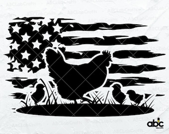 USA Chicken Farm Svg File | US Chicken Svg | Farmer Svg | Farm Animal Svg | Chicken Png | Family Farm Svg | Hen Svg | Poultry Svg | Cutting