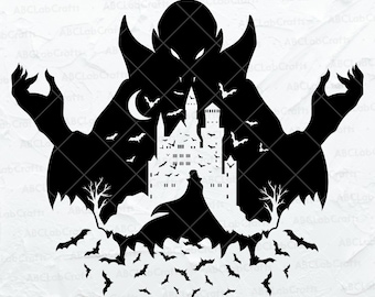 Dracula Svg | Vampire Scene Svg | Horror Scene Svg | Vampire Svg ...