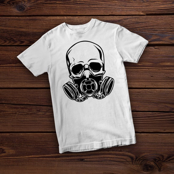 Gas Mask Skull Svg File | Skull Svg | Respirator Svg | Toxic Svg
