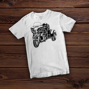 Trike Motorcycle Svg File | Trike Motorcycle Png| Motorcycle Svg| Trike Motor Clipart | Png DXF Jpg Eps File for Cricut Silhouette Printable image 2