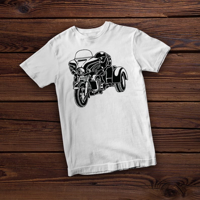 Trike Motorcycle Svg File | Trike Motorcycle Png| Motorcycle Svg| Trike Motor Clipart | Png DXF Jpg Eps File for Cricut Silhouette Printable image 2