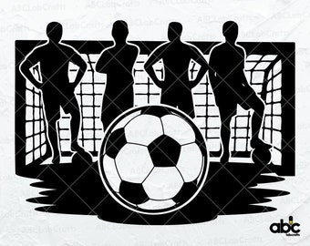 Soccer Players Svg File | Goal Keeper Svg | Soccer Shirt Svg | Soccer Clipart | Png DXF Jpg Eps File for Cricut Silhouette Printable