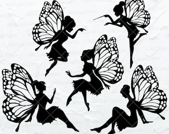 Fairy Svg Bundle | Fairy Png | Tooth Fairy Clipart | Fairy Silhouette | Tooth Fairy Svg | Dxf Png Eps Files for Cricut Silhouette Printable
