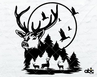 Hunting Svg File | Hunting Shirt Svg | Deer Svg | Deer Hunters Svg | Deer hunting Svg | Deer Hunter Svg | Outdoor Hunting Svg