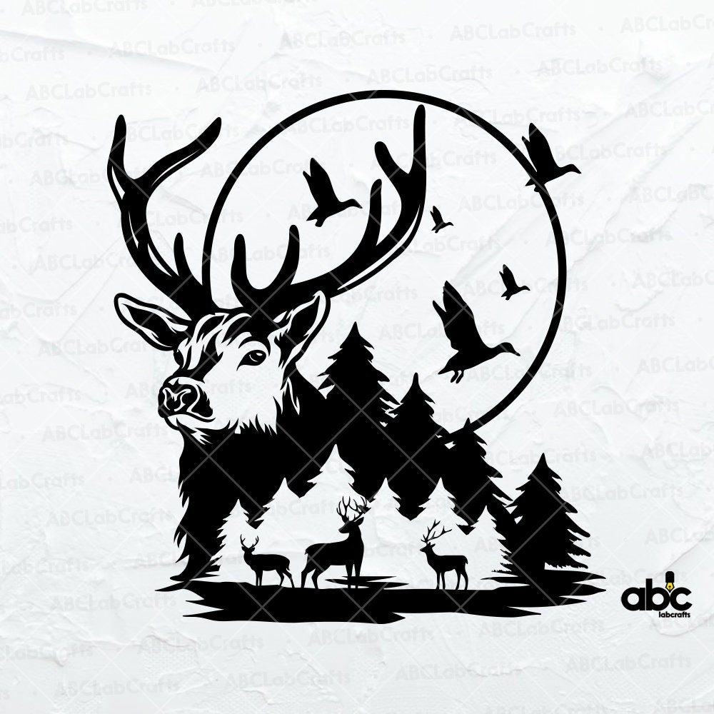 Hunting Svg File Hunting Shirt Svg Deer Svg Deer Hunters Etsy