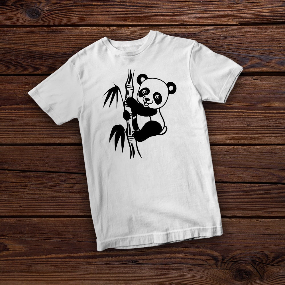 Cute Panda Bear Stroke PNG & SVG Design For T-Shirts