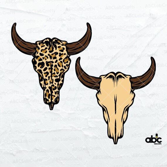Cow Skull Leopard Svg Cow Skull Png Leopard Cow Skull Png | Etsy