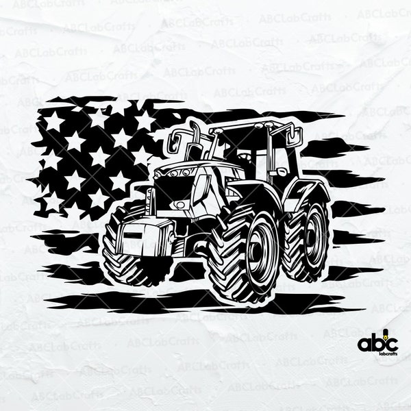 USA Tractor Svg File | Farmer Svg | US Farmer Shirt | US Farmer Stickers Cutfiles | Tractor Svg | Usa Farming Svg | Farming Shirt