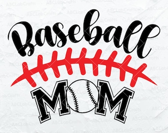 Baseball Mom Svg File | Baseball Player Svg | Baseball Mama  Svg | Baseball Team Svg | Dxf Png Eps Files for Cricut Silhouette Printable