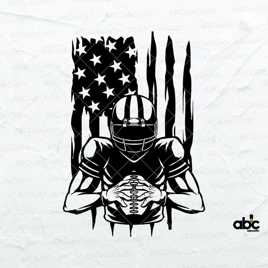 US Football Player Svg File American Football Svg Football Team