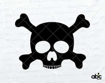 Skull Danger Sign Svg File | Skull Svg | Danger Sign Svg | Skull and Crossed Bones Svg | Cross Bones Svg