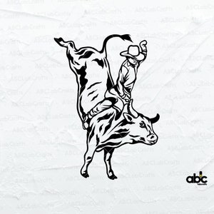 Rodeo Svg File | Horse Riding Svg | Western Png | American Bull Rider Svg| Cowboy Svg | Png DXF Jpg Eps File for Cricut Silhouette Printable