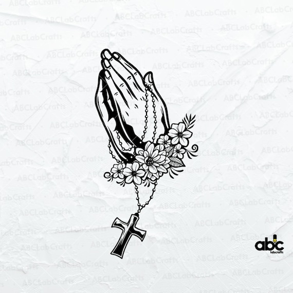 Rosary Hands Praying Coloring Page Rosary Drawing, Praying , 58% OFF