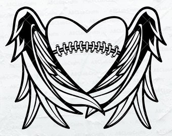 Fichier SVG ailes de football | Svg de maillot de football | Football maman Svg | Fichier de football | Fichiers Dxf Png Eps pour Cricut Silhouette imprimables