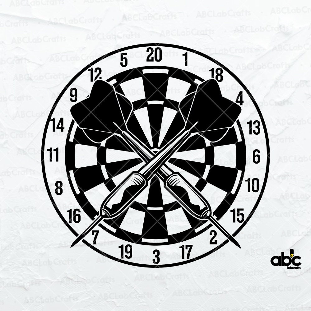 Dart Game Svg File Games Svg Dartboard Svg Champion Etsy Canada