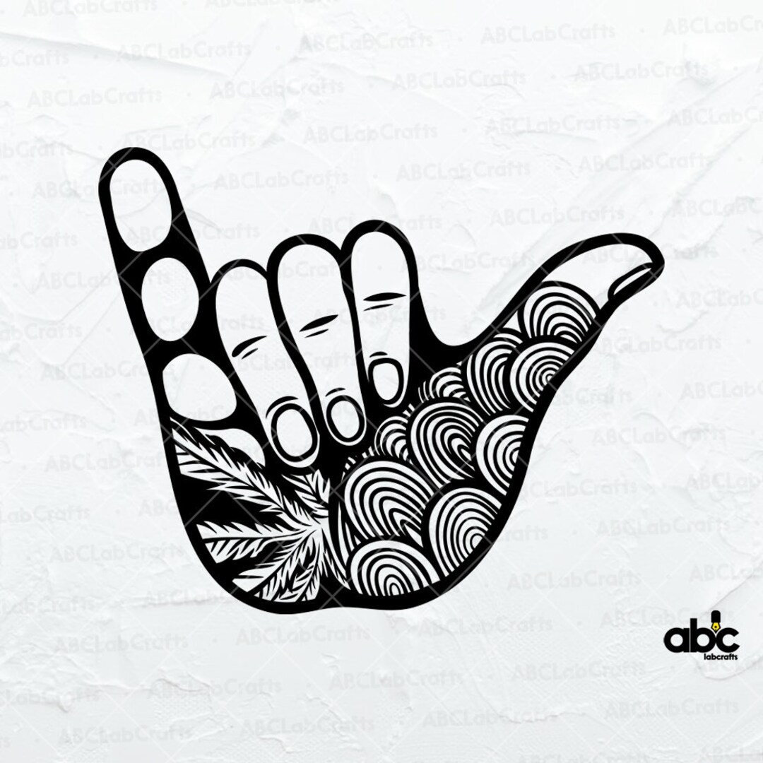 Shaka Weed Mandala Svg File Cannabis Svg Weed Svg - Etsy