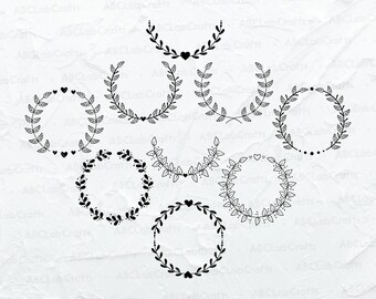 Blumenkranz SVG Bundle | Kranz Png | Blumenmuster | Blumenkranz geschnitten Datei | Blumen Png | Dxf Png Eps Dateien für Cricut Silhouette Printable