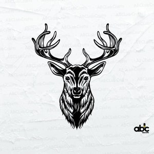 Deer Head Svg File | Deer Head Cut Files | Hunting Svg | Deer Png | Deer Svg | Deer Hunting Svg | Deer Head Png | Deer Hunting Clipart