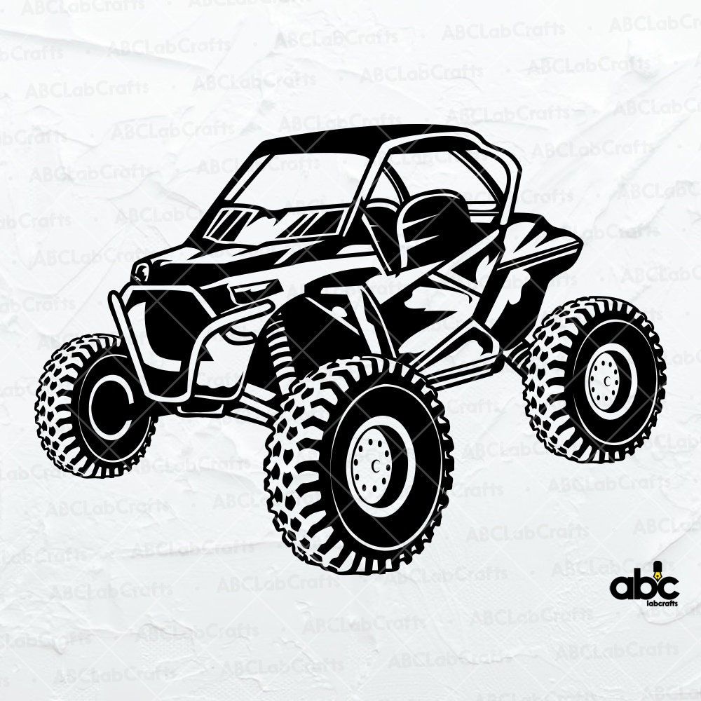 Rzr Atv Svg File | Atv Clipart | Atv Cutting File | Atv off Road Svg ...