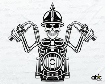 Skeleton Life Behind Bars Svg File | Skeleton Motorcycle Svg | Biker Svg | Biker Shirt Svg Dxf Png Eps Files for Cricut Silhouette Printable