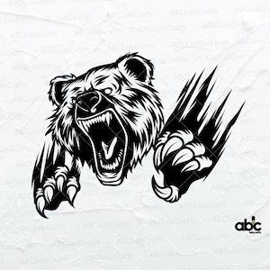 Bear Claws Scratch Svg File | Wild Animals Svg | Animals Svg | Bear Svg | Grizzly Bear Svg | Bear Claw Mark Svg | Cutting File