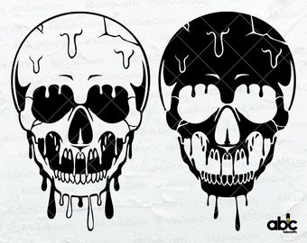 Skull Svg File | Skull Head Svg | Skull Clipart | Skull Shirt | Skull Cut Files | Skull Dxf Png Eps Files for Cricut Silhouette Printable