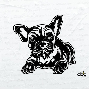 French Bulldog Svg | Bulldog Breed Svg | Frenchie Clipart Print | Frenchie Svg | Funny Dog Clipart | Pet Face png | Cricut Cutting Files