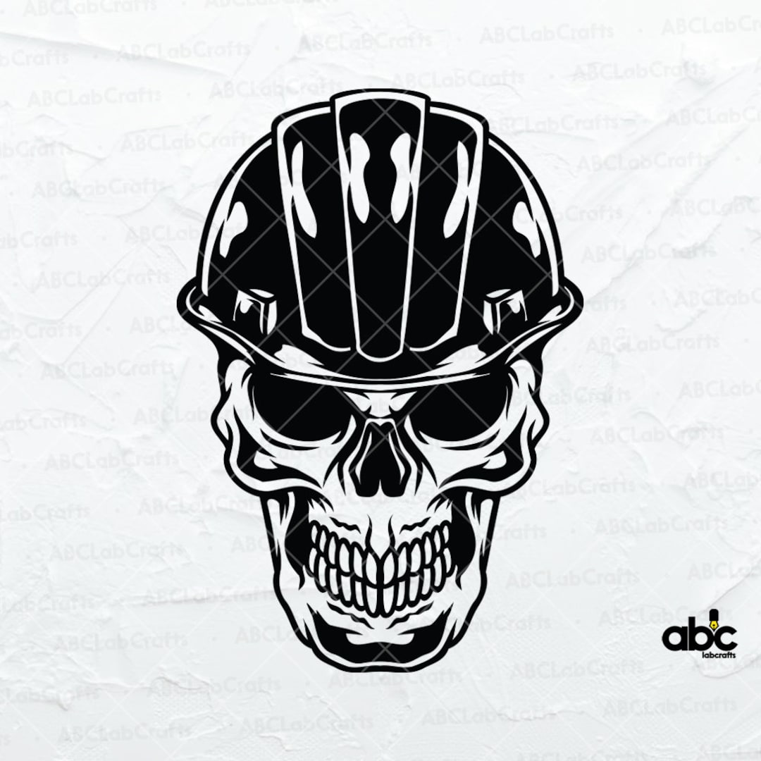 Calavera con Hard Hat Svg File / Ingeniero Svg / Camiseta de - Etsy México