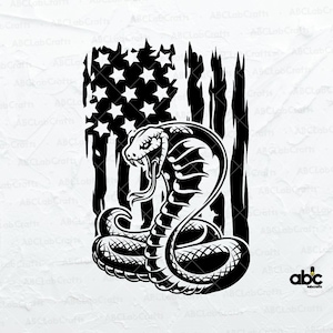 US Cobra Snake Svg File | Snake Head Svg | Snake Svg | Snake Shirt Svg | King Cobra Svg | Svg Png Eps Files for Cricut Silhouette Printable