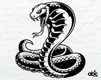Cobra Snake Svg File | Snake Head Svg | Snake Svg | Snake Shirt Svg | King Cobra Svg | Svg Png Eps Files for Cricut Silhouette Printable