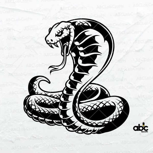 Cobra Snake Svg File | Snake Head Svg | Snake Svg | Snake Shirt Svg | King Cobra Svg | Svg Png Eps Files for Cricut Silhouette Printable
