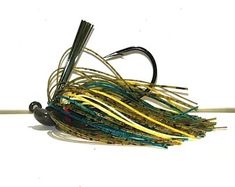 10-Pack 5" Bass Jig Skirts - Living Rubber - Assorted Blue - US Bait Co.