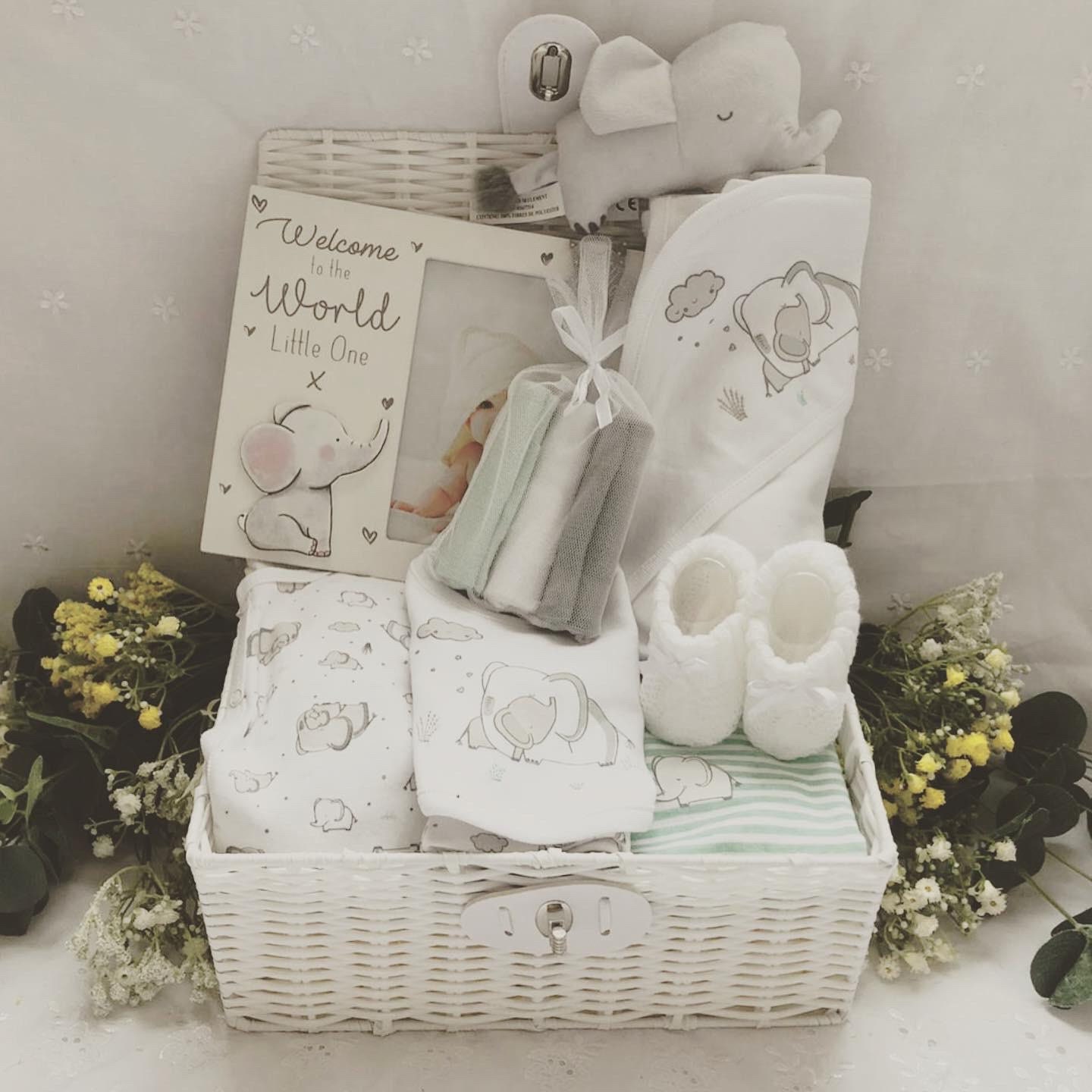 Little Elephant Baby Hamper Unisex Baby Hamper Unisex Baby Etsy