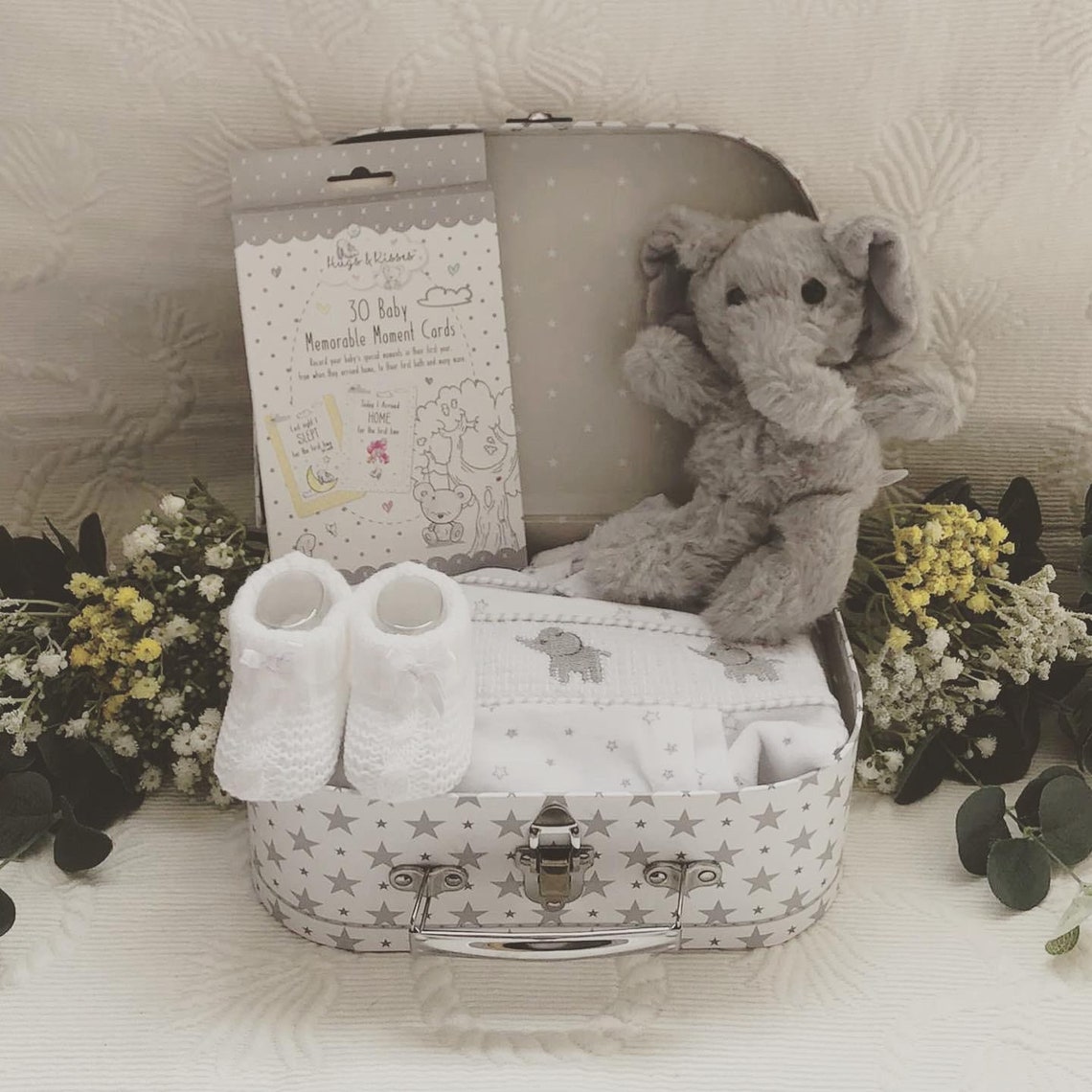 Grey Elephant Baby Hamper Baby Gift Unisex Baby Hamper Baby Etsy UK