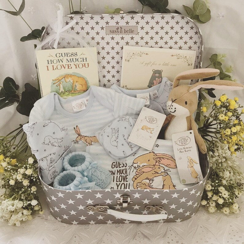 Guess How Much I Love You Baby Boy Hamper Personalised Etsy UK