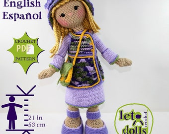 Kaila Large Crochet Doll Pattern, 21