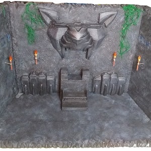 1:12 scale Black Panther throne action figure diorama