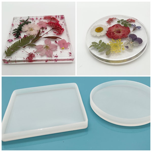 Pressed Flower Coasters Flakes Resin DIY Craft Kit Spring