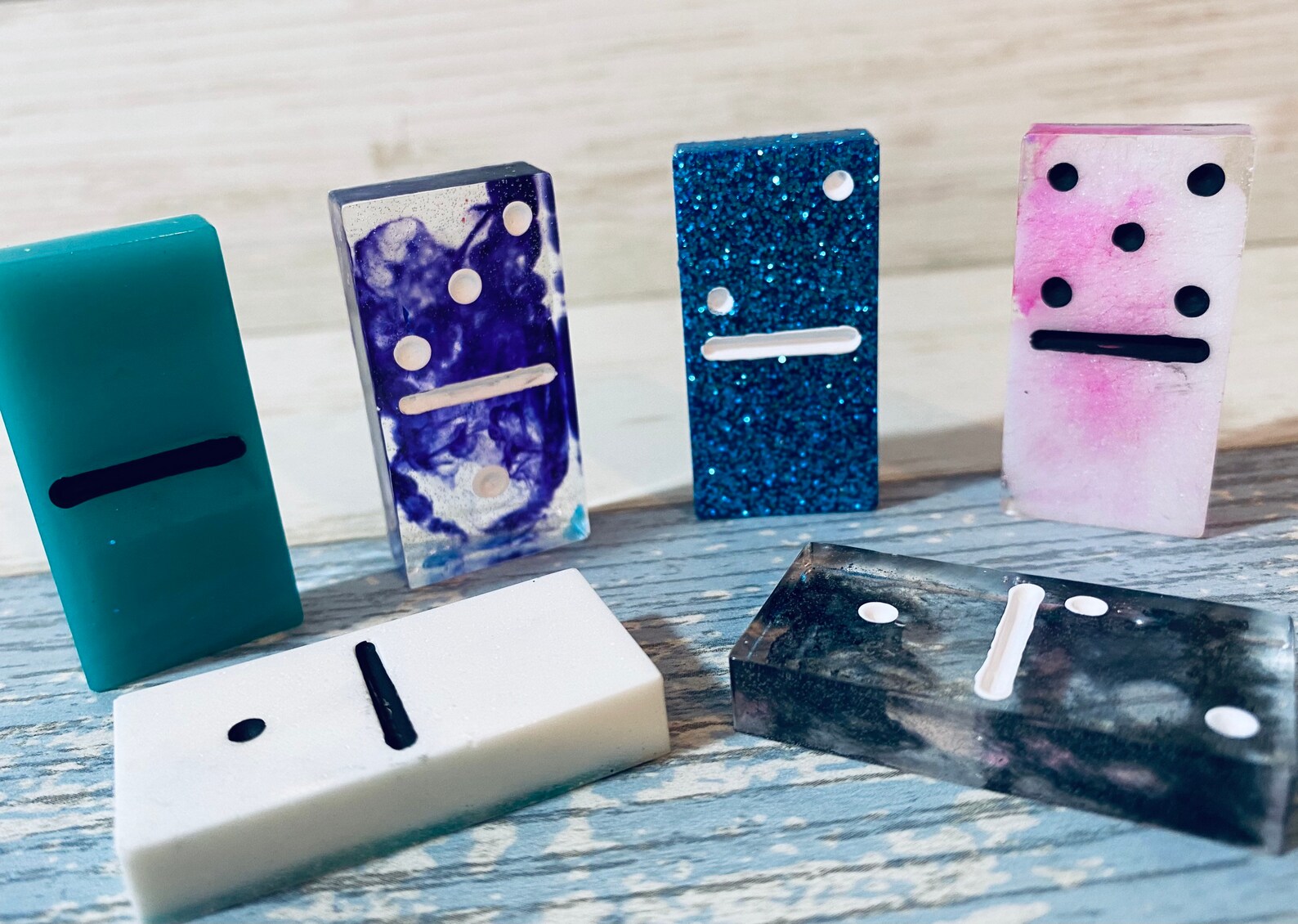 Basic Dominoes Resin Craft Kit DIY Game Sets Double 6 Double 9 Etsy