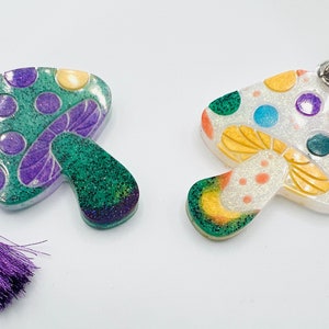 Mushroom Keychain Resin Craft Kit DIY Keys