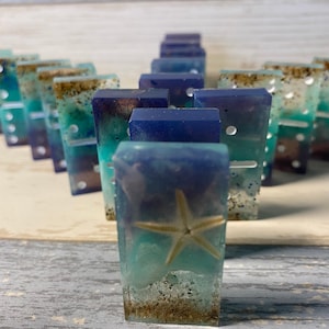 Resin Dominoes Beach Craft Kit: DIY Game Set with Molds